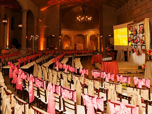 A full reception floor in motion at The Bell Tower on 34th